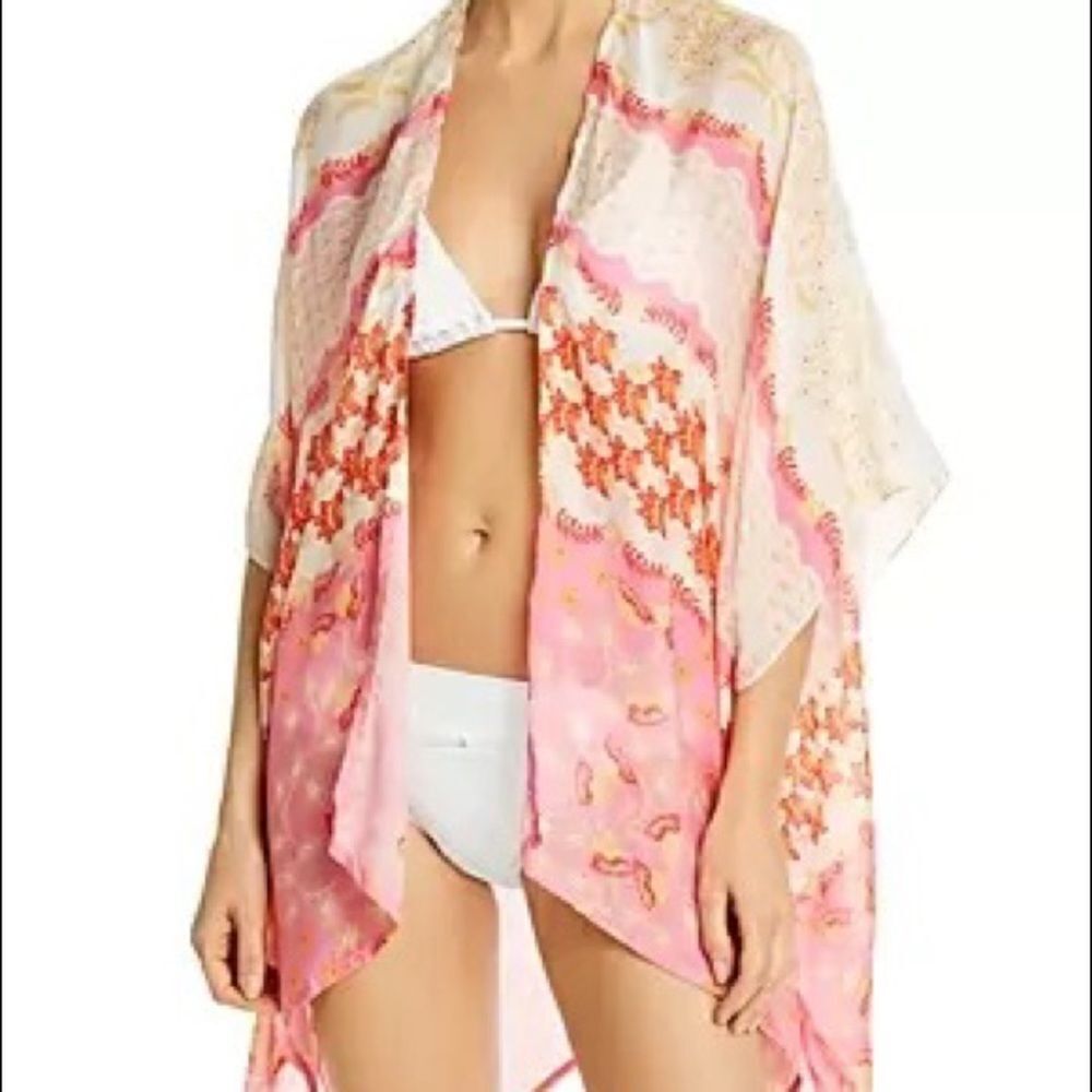 Echo Flora Printed Duster Swim Cover-Up